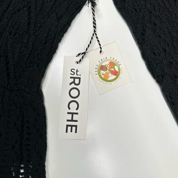 NWT | St. Roche | Knit Peplum Top | Black | Medium - Picture 10 of 16